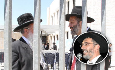 דרעי והרב מלכה, הבוקר. בעיגול: צביקה כהן