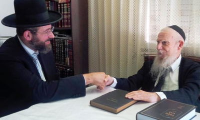 הרב דוד לאו אצל הגרי"ג אדלשטיין