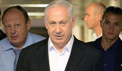 נתניהו בצאתו מבית החולים, אחר הצהריים