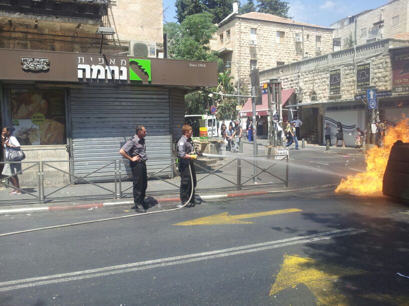 בעקבות העבודות בבית שמש: שריפת פחים בירושלים