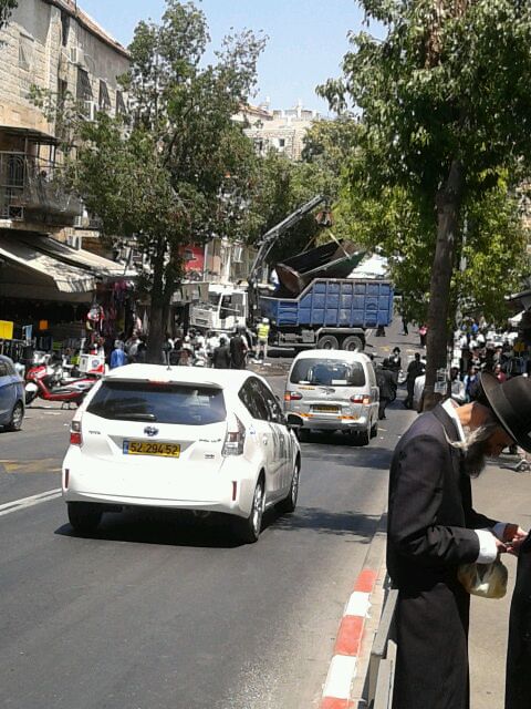 בעקבות העבודות בבית שמש: שריפת פחים בירושלים