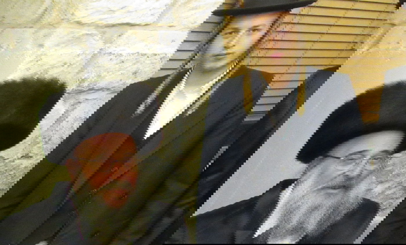 סבו של חיים בוימל ז"ל ישראל לייכטר בצוותא עם נחמן שטיצר