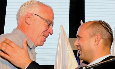 השרים נפתלי בנט ואורי אריאל