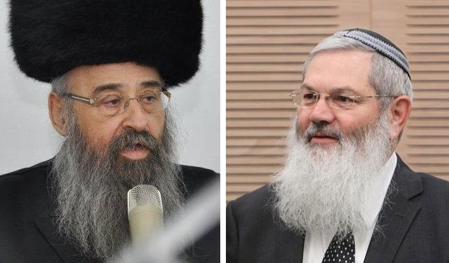 סגן השר אלי בן דהן והרב אברהם יוסף לייזרזון