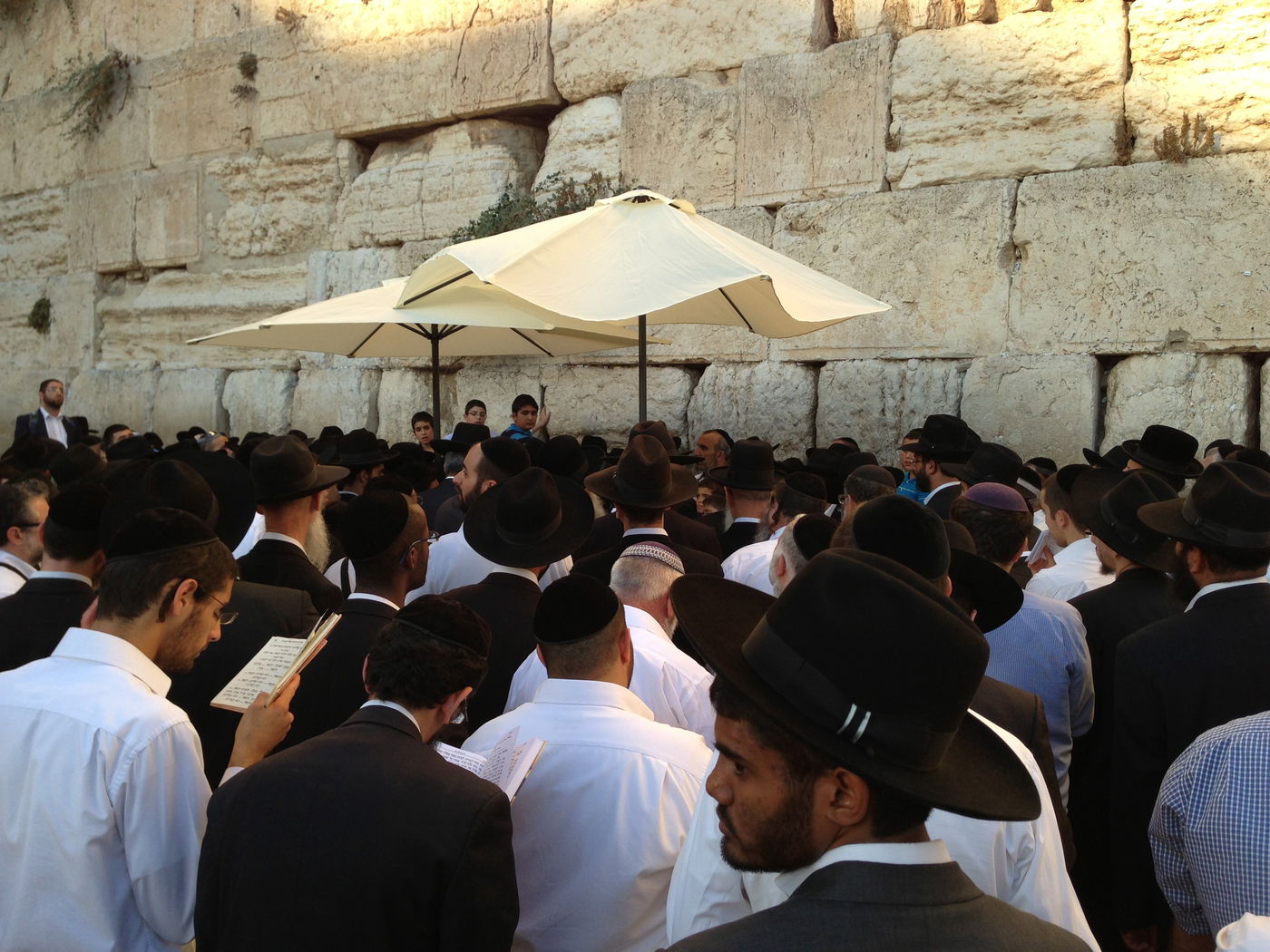 צפו: המונים התפללו בכותל לרפואת הרב עובדיה יוסף