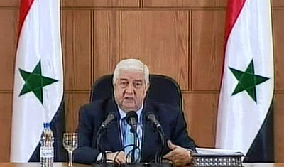 שר החוץ הסורי ווליד אל-מועלם