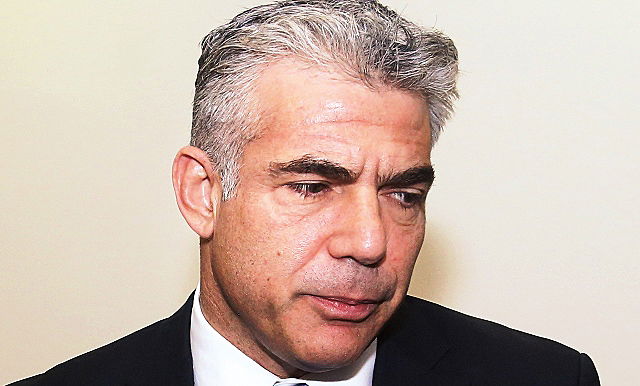 המפגש בוטל. יאיר לפיד