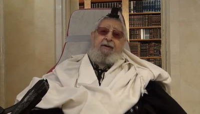 אחרי האשפוז: מרן הגר"ע יוסף בשיעור ראשון