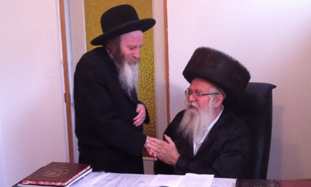 מהורא"ש עם הגרי"מ מורגנשטרן בערב ראש השנה