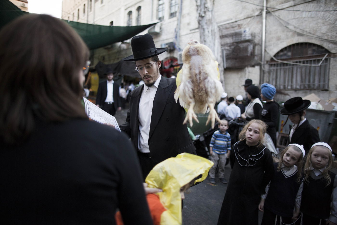 זֶה הַתַּרְנְגוֹל יֵלֵךְ לְמִיתָה: "כפרות" במאה שערים • גלריה