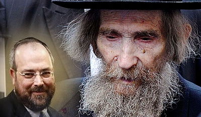 מרן הגראי"ל שטיינמן. בקטן: אליעזר ראוכברגר