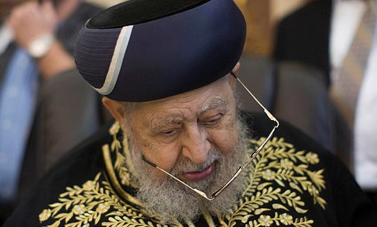 הרב עובדיה יוסף בשבוע שעבר