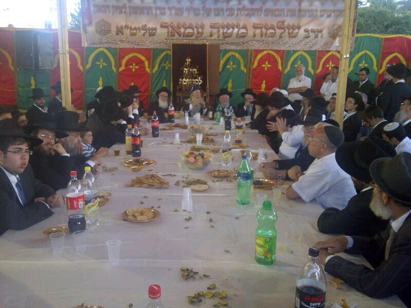 תפילות לרפואת הגר"ע יוסף, במעמד הקבלת פני רבו בסוכת הגר"ש עמאר