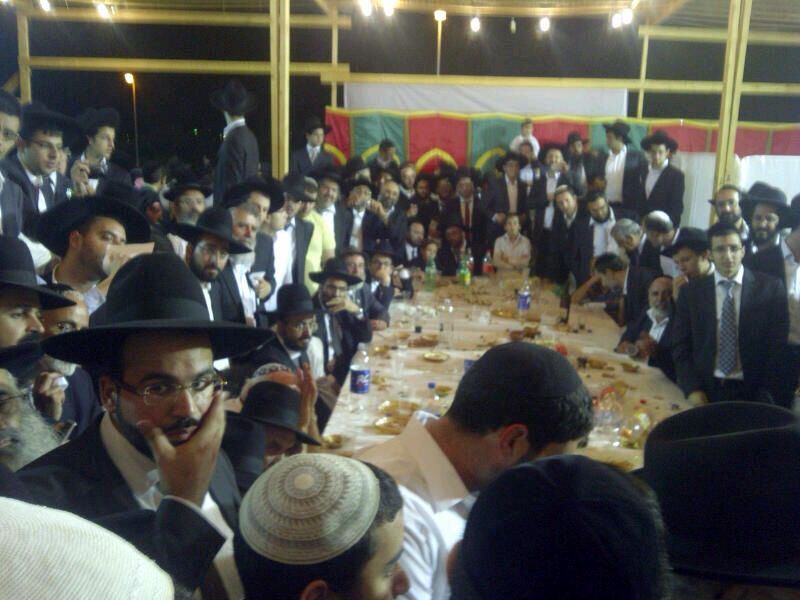 תפילות לרפואת הגר"ע יוסף, במעמד הקבלת פני רבו בסוכת הגר"ש עמאר