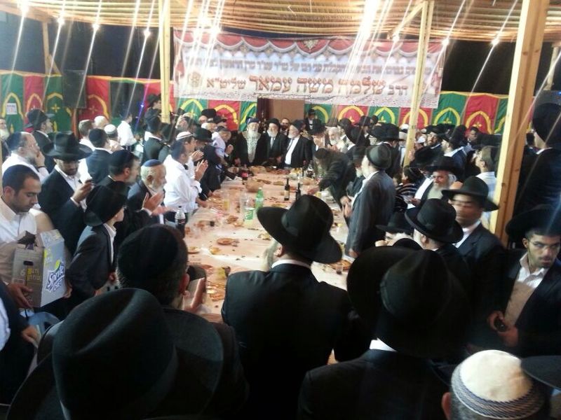 תפילות לרפואת הגר"ע יוסף, במעמד הקבלת פני רבו בסוכת הגר"ש עמאר