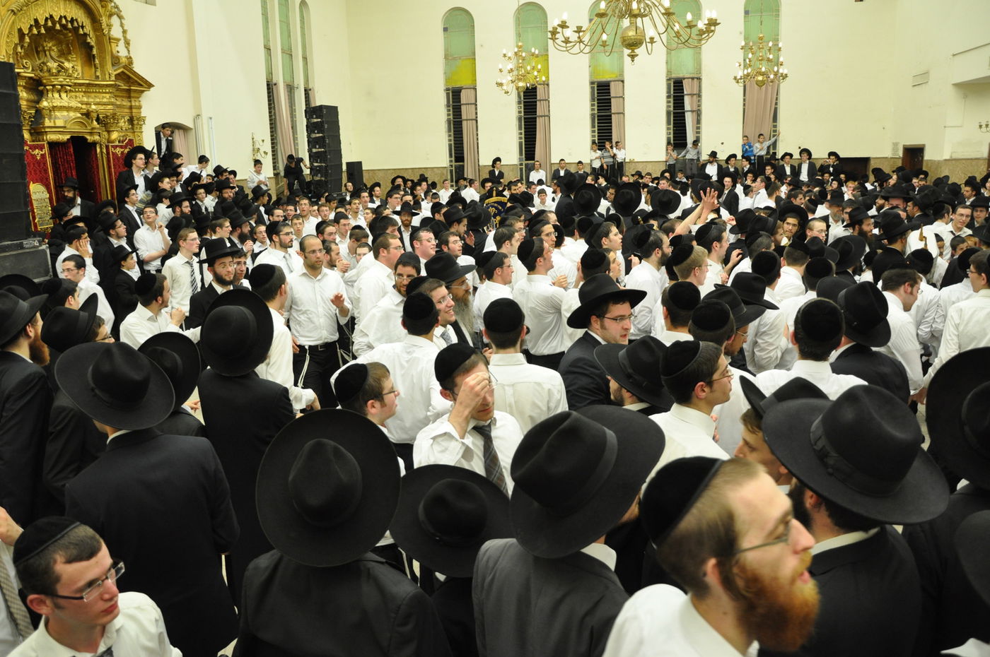 תיעוד: הכנסת ספר תורה בפוניבז'