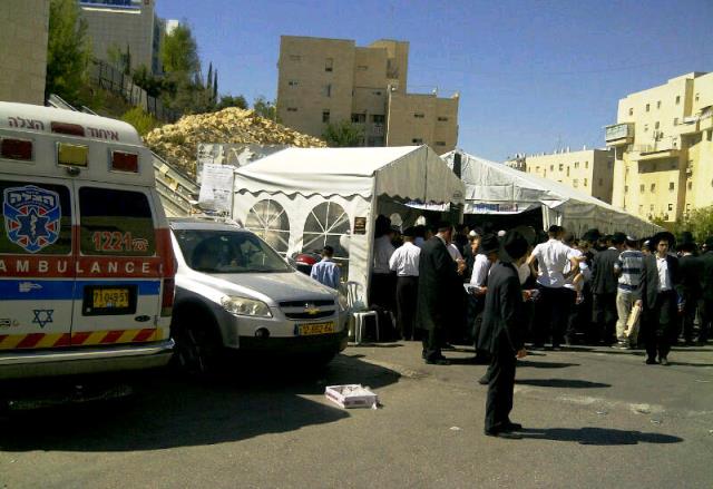 'איחוד הצלה' מאבטחים את אוהל האבלים