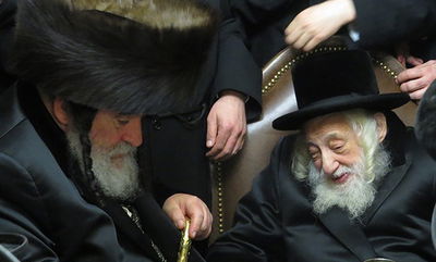 האדמו"ר מויז'ניץ אצל האדמו"ר מסקולען