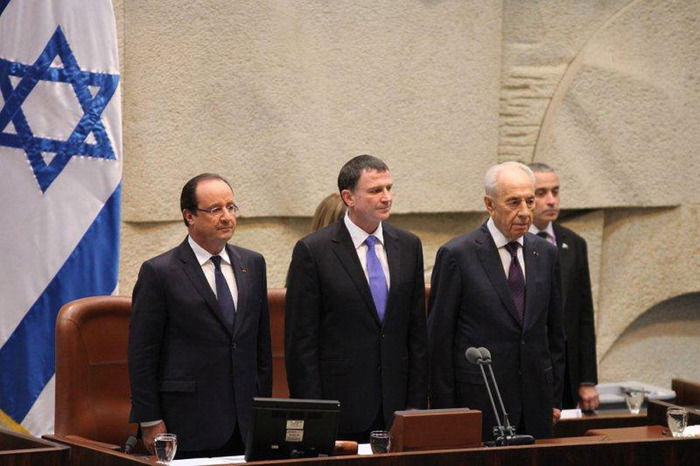 נשיא צרפת פרנסואה הולנד נאם בכנסת: "נמנע איראן גרעינית"