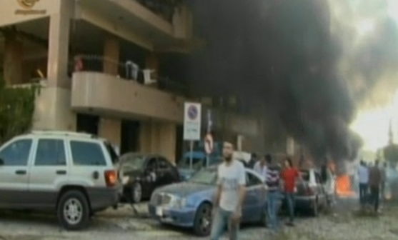 זירת הפיגוע בלבנון