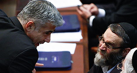 "נהיה שר בגלל המצאה". גפני ולפיד