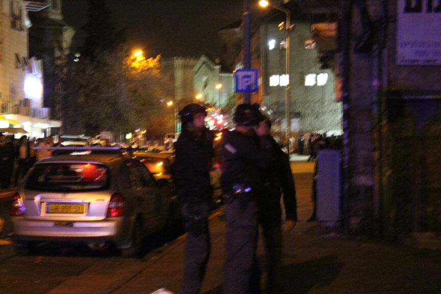 תיעוד: הפגנת מחאה על מעצר שני בחורי ישיבה