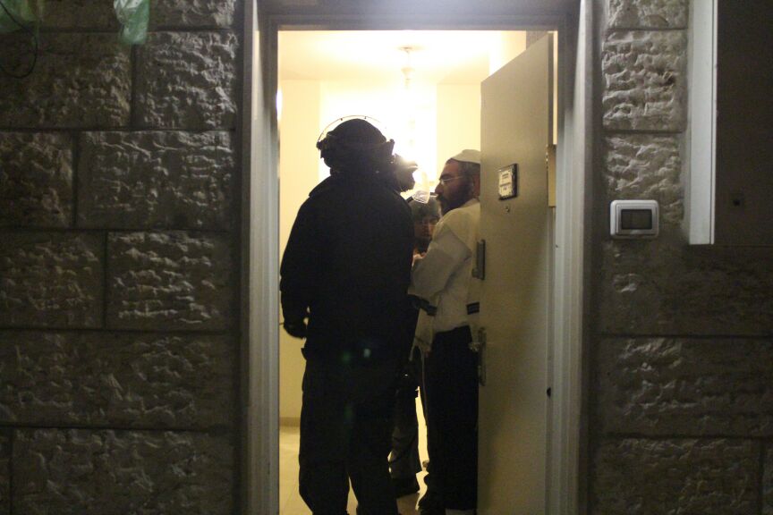 תיעוד: הפגנת מחאה על מעצר שני בחורי ישיבה