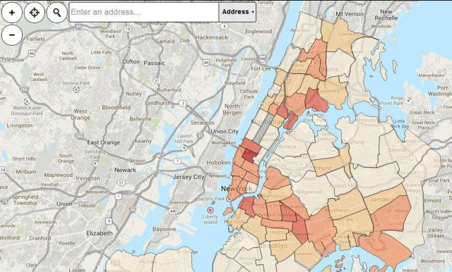 המפה שפרסמה המשטרה