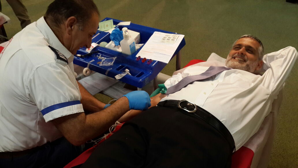 צפו בתמונות: ישי ודרעי תרמו דם