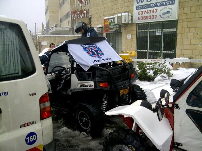 ירושלים: 300 איש קיבלו טיפול רפואי במהלך השלג הכבד