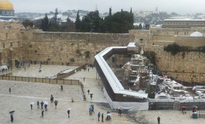 ירושלים כוסתה ב-10 ס"מ שלג, הכניסות לעיר נפתחו