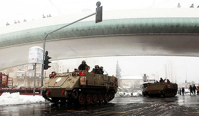 נגמ"שים בירושלים, נלחמים בשלג