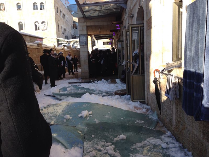 למרות נזקי הסערה: בישיבות בירושלים המשיכו ללמוד