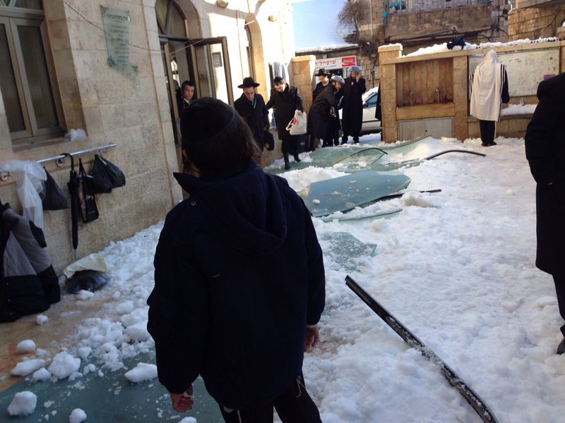 למרות נזקי הסערה: בישיבות בירושלים המשיכו ללמוד