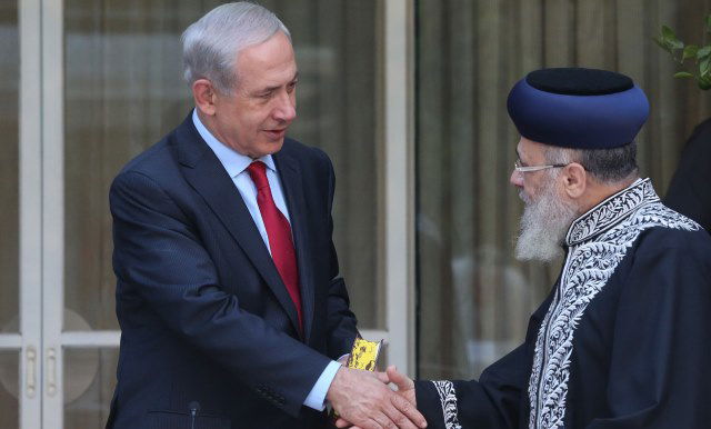 הראשל"צ הגר"י יוסף וראש הממשלה בנימין נתניהו