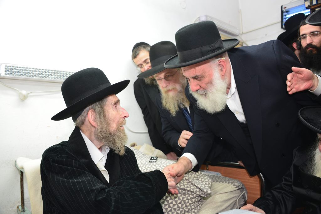 תיעוד: האדמו"ר מערלוי בביקור אצל הגראי"ל שטיינמן