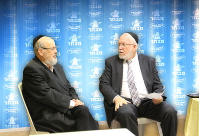 הרב גרשון לידר עם הרב מאיר יעקובבויץ'