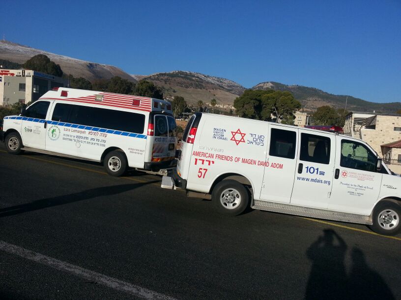 כביש 90: אמבולנס פרטי התהפך