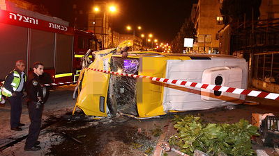 זירת התאונה, אמש