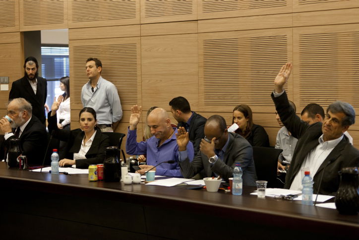 הצבעה בוועדת שקד