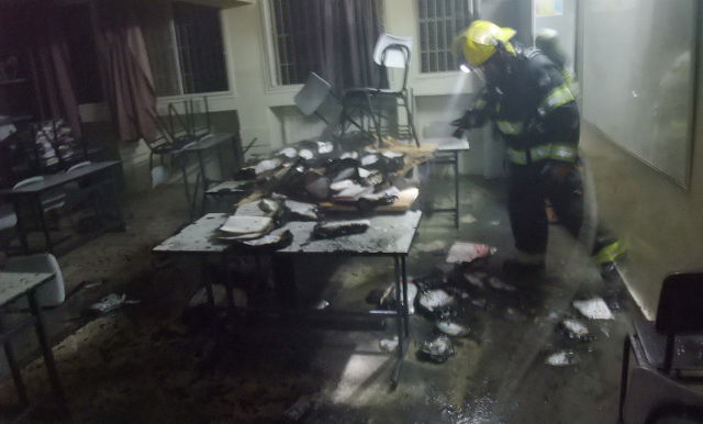 הצתות, קללות וכתובות נאצה בת"ת חרדי בי-ם