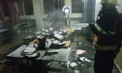 הצתות, קללות וכתובות נאצה בת"ת חרדי בי-ם