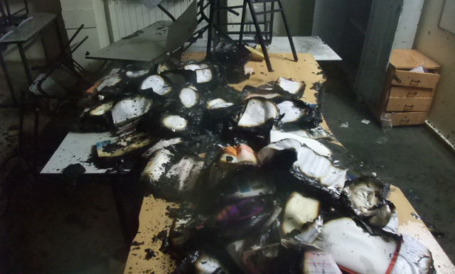 הצתות, קללות וכתובות נאצה בת"ת חרדי בי-ם