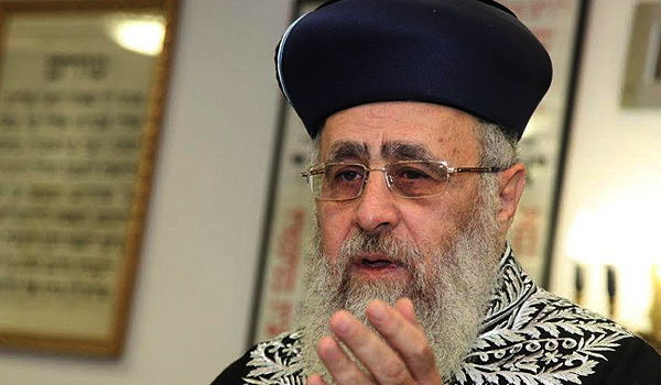 הרב יצחק יוסף בכנסת, היום