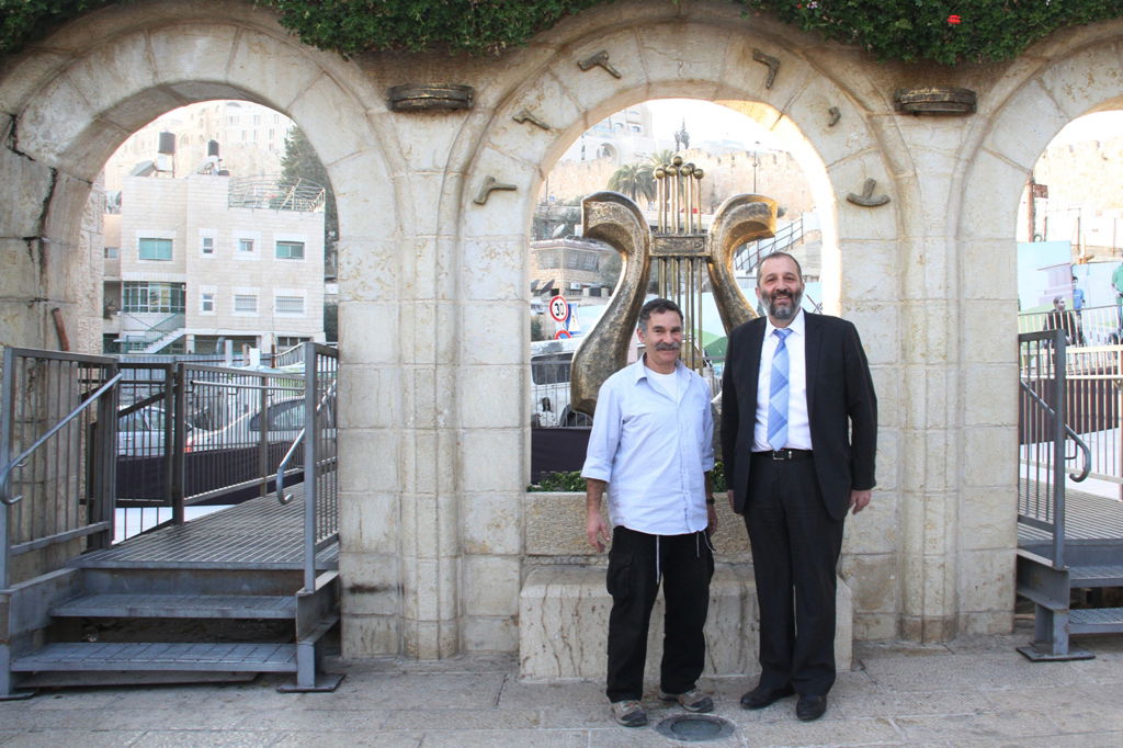 דרעי סייר בעיר דוד: "המדינה צריכה להשקיע במקום הזה כמה שיותר"