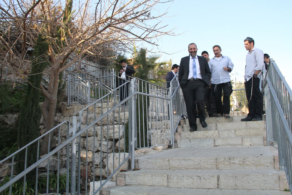 דרעי סייר בעיר דוד: "המדינה צריכה להשקיע במקום הזה כמה שיותר"