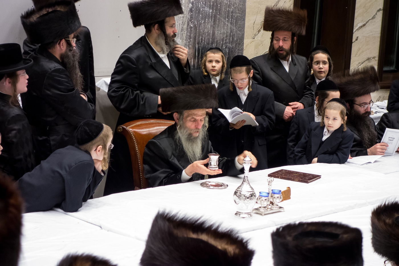 תמונות: הרבי מסלאנים בבורו פארק