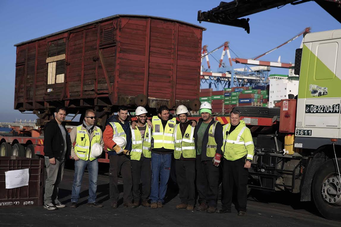 מטען חריג: קרון שהוביל יהודים למחנות ההשמדה הגיע לנמל אשדוד