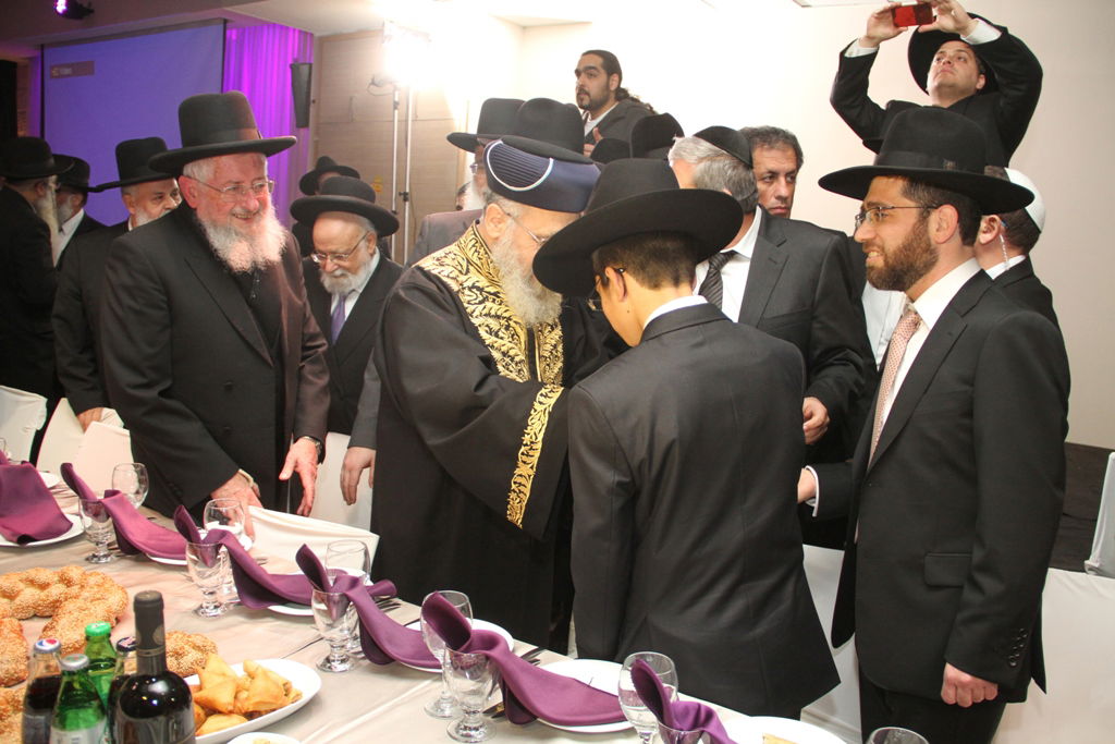 גלריה: בר מצווה לנכד הגר"י יוסף והגר"ש עמאר