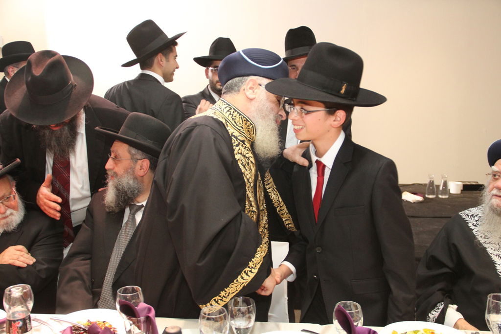 גלריה: בר מצווה לנכד הגר"י יוסף והגר"ש עמאר